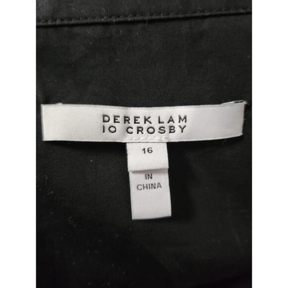 Buffy Short Sleeve Cotton Utility Dress, Derek Lam 10 Crosby size 16 - Picture 10 of 12